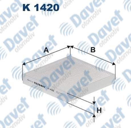 FILTRON K1420 Polen Filtresi Kia Picanto Iii 17>